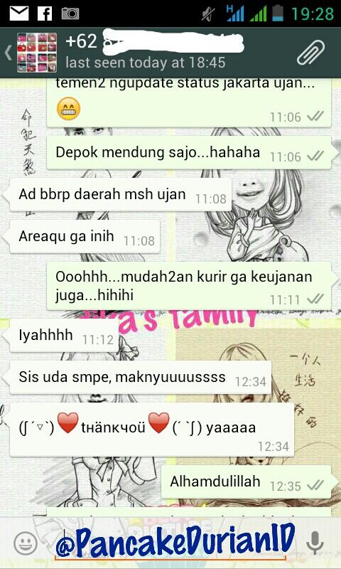 PancakeDurianID's tweet photo. Thanks sis @Edo_Evi dr Koja-Jak-Ut yg kemarin order Pandur kita. Ditunggu orderan berikutnya :* http://t.co/Cx8tOG6z5m