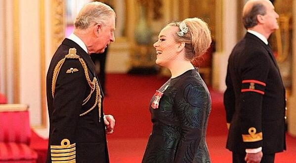 Adele gets MBE(Member of the British Empire) honours