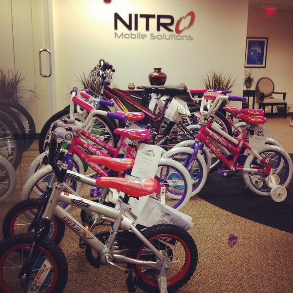 mmmfowler's tweet photo. Wow! BIKE-a-Palooza @nitromobilesol delivering the joy of Christmas tomorrow @MetroMinistries #‎tampabayinspires http://t.co/WrjqmE8Evy