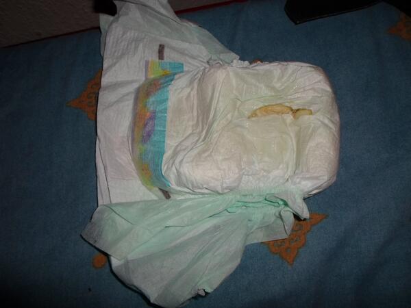 DiaperBear64's tweet photo. Having filthy fun with the cheap dirty diaper. http://t.co/wSv5QEEhyx