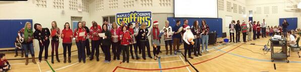 MapleGrove_PS's tweet photo. From the Maple Grove Staff to you and your family.  We wish you a Merry Christmas! #WeHaveRythym http://t.co/jujJL6ubuw