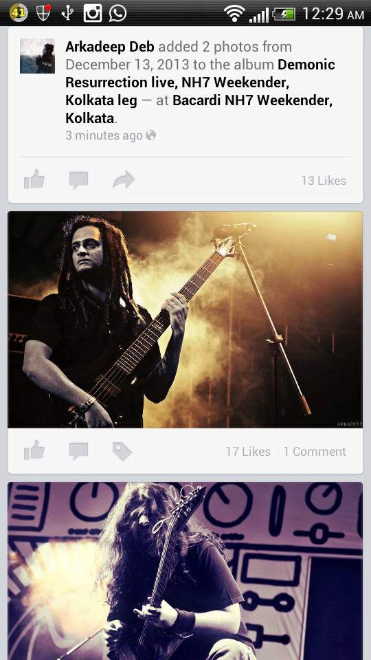 SanathKumarBS's tweet image. New #Facebook Photo update interface on the app. Pretty cool. 

#FacebookUI #socialmedia