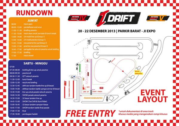 HARI INI! Kejurnas Drifting Seri 4 &amp; 5 di area parkir Gedung <a href="/JIEXPO/">JIEXPO</a> Kemayoran 20 - 22 Des'13  info: <a href="/kejurnasdrift/">Kejurnas Drift</a>