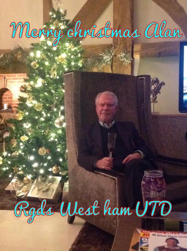 Lord_Sugar's tweet photo. I just got this Xmas card from my grandfather at West Ham http://t.co/1VUwmFoocD
