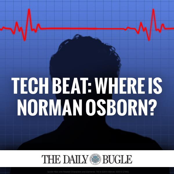 SpiderManMovie's tweet photo. The #DailyBugle reports >> Norman Osborn’s poor health has increased focus on Harry Osborn. http://t.co/EUyfJSvHgS http://t.co/nn1FJ5XrPS