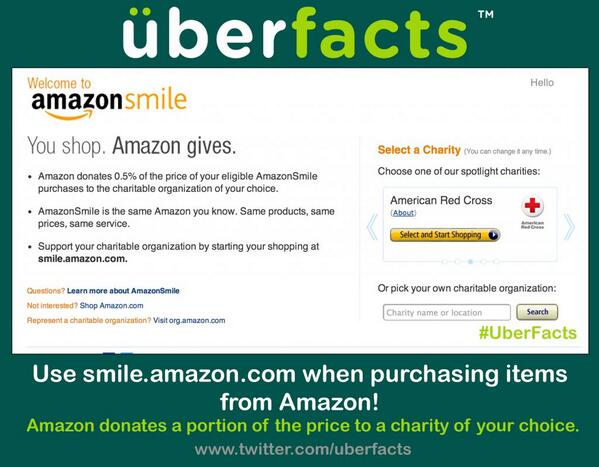 Remember this the next time you're shopping on Amazon!