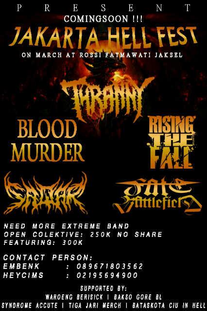 Acc @gigsgeekdotcom <a href="/SEPUTAR_BAND/">SEPUTAR BAND</a> <a href="/gigsmedia/">IG : gigsmedia</a> @infometalcore  @SurabayaIndie PRISENT"JAKARTA HELL FEST"CP:089671803562