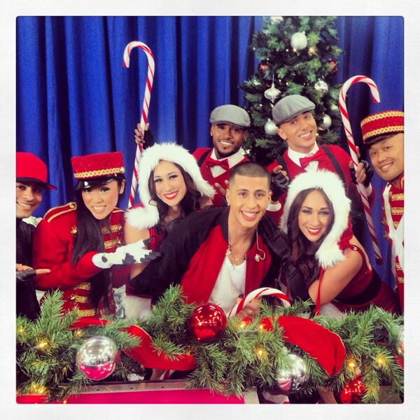 XFactorUSAStyle's tweet photo. Christmas time is here...or so says @carlitosway89 and his entourage! http://t.co/PGdDPDk0G2