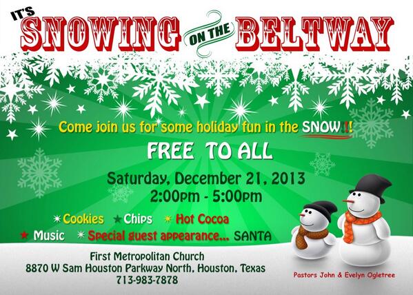 FirstMetIDC's tweet image. @FirstMetIDC @FirstMetChurch It's Snowing in the Beltway is 2 days away!  Mark your calendars and plan to attend!