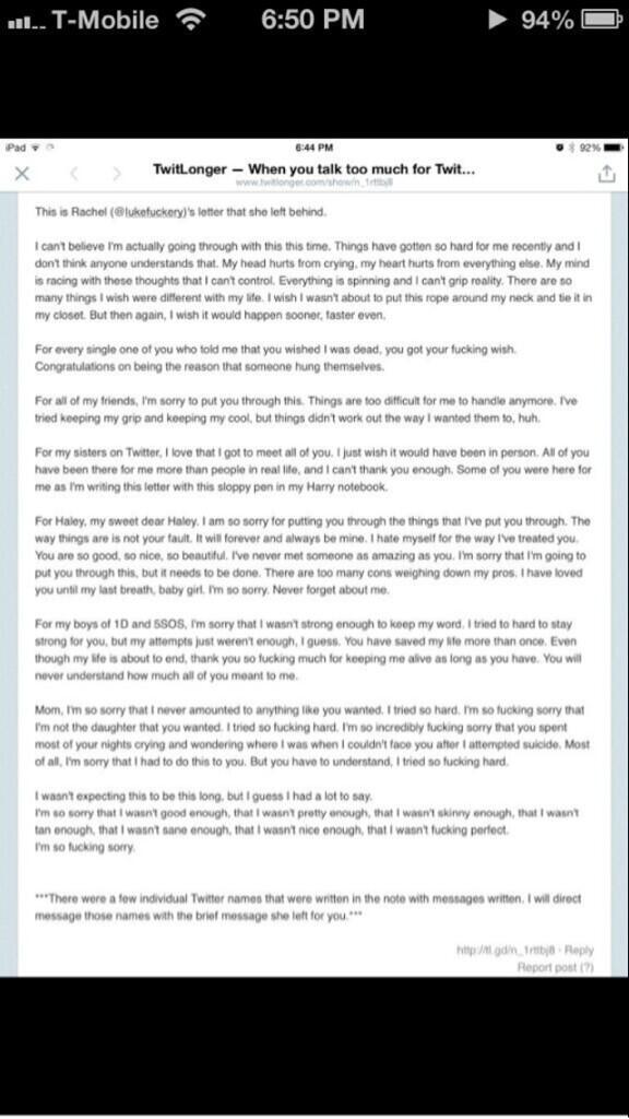 WW5SOSFamily's tweet image. hearing about this news is devastating. #RIPRachel