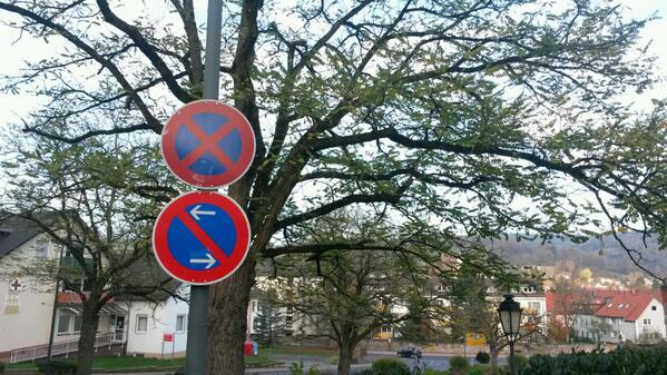 Schilder in Bad Orb. Hier ist halt nichts unmöglich. Oder etwa doch ? Wird Zeit das mal jemand etwas macht... #badorb