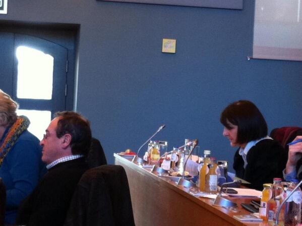 Ce matin,Olga Zrihen intervient sur le traité budgétaire européen en commission du Ministre Demotte #parlementwallon