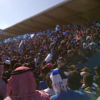 مدرجات العروبه لم تعتد على هذا الحظور !
الله يستر !