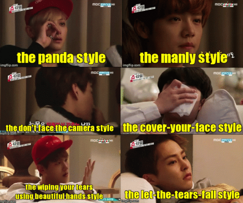 Elf_Inspirit1's tweet photo. THE CRYING EXO STYLE http://t.co/HqaTy8TMUS