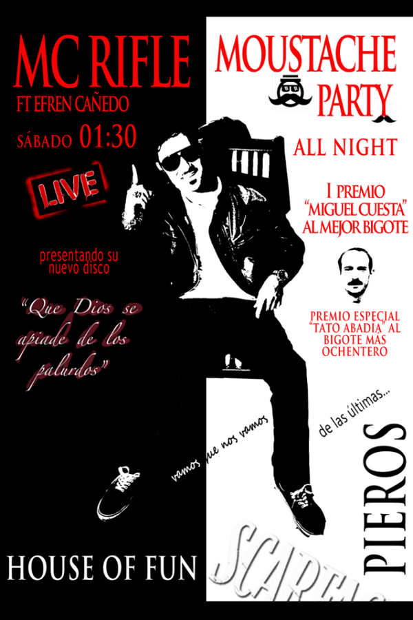 PierosGrado's tweet photo. Sábado 21 de dic, 01:30h, super concierto de McRifle &amp; Moustache party.  #quediosseapiadedelospalurdos #tatoabadia http://t.co/VwfzgfJFrL