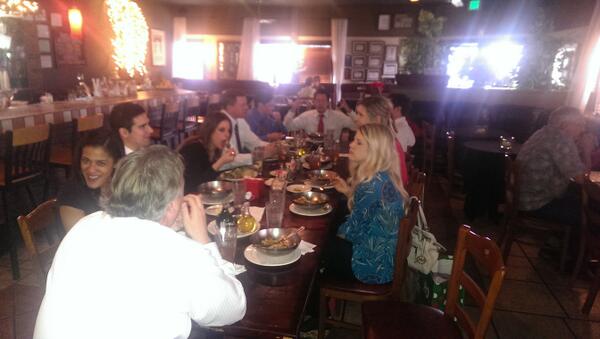jaychronic's tweet photo. Christmas lunch with our growing department. @Heatha73 you started a fun tradition. #pacmoon delicious!!! http://t.co/SvQ5Yglbni