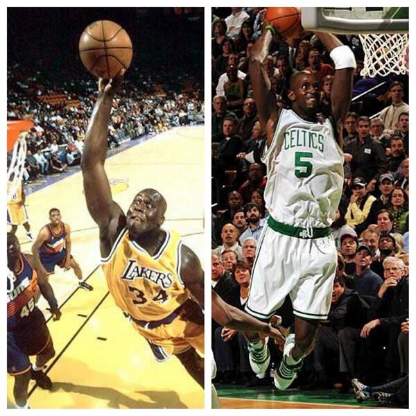 Topmatchups's tweet image. Rt for Shaq. Fav for KG