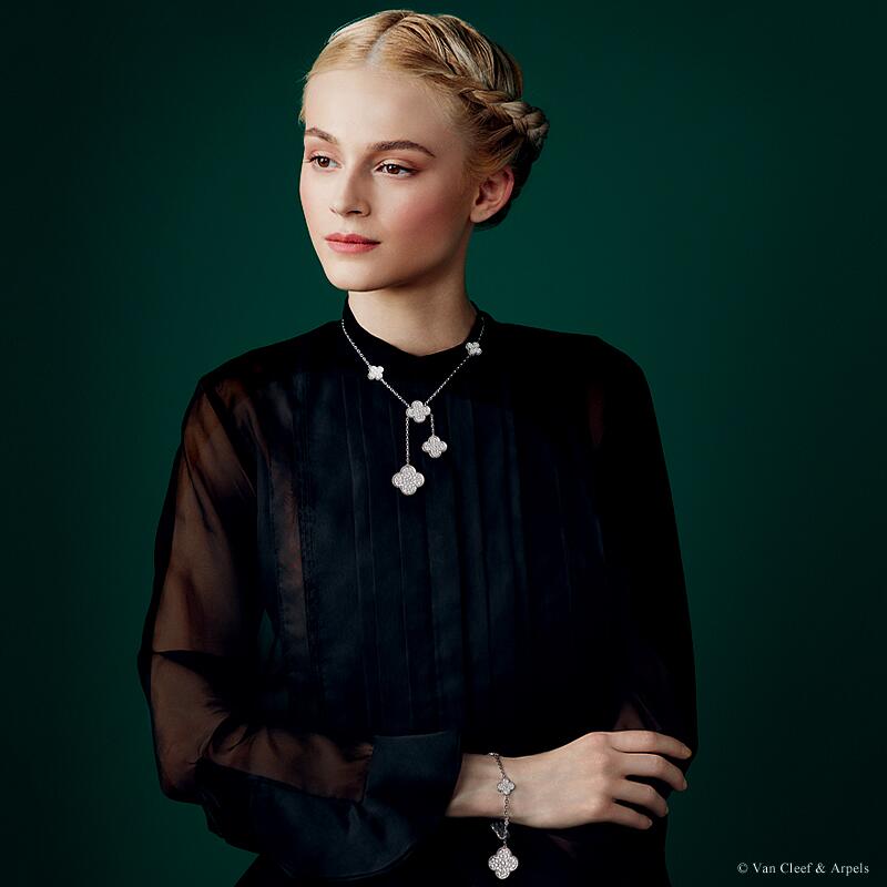 Van cleef magic alhambra deals necklace