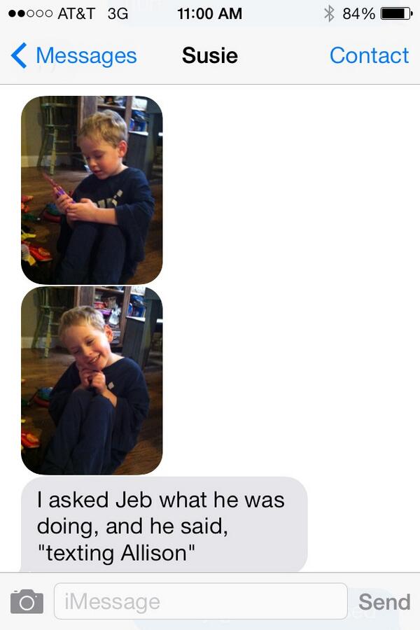 allisongil's tweet photo. This kid melts my heart everyday http://t.co/g871riA8JY