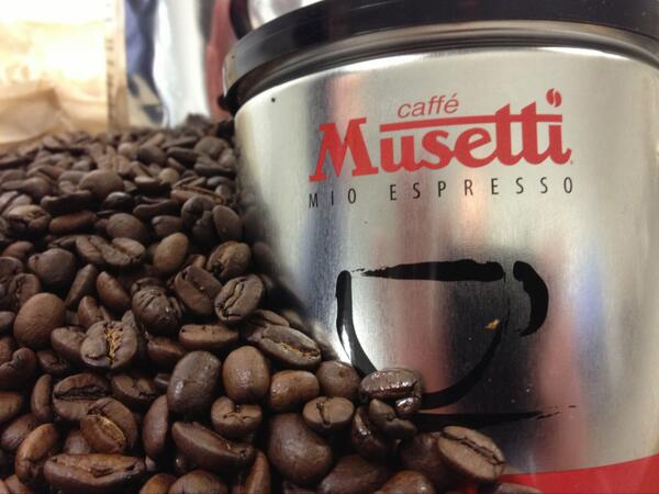 Really excited 2 b using Musetti coffee direct from Milan. Fabulous coffee exclusive to MT &amp; EL Tico