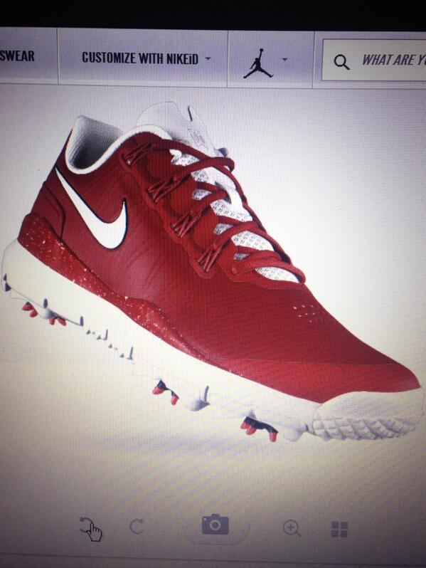 TheJohnPierce's tweet photo. @TigerWoods should wear these on Sunday. #DESIGNFORTIGER #SundayRed #NikeID # @nikegolf http://t.co/EQPW0mFwp0