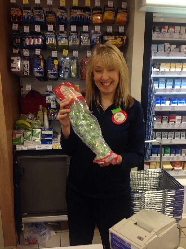 Our very own Rachel today's Service superstar  making those sprouts look very tempting