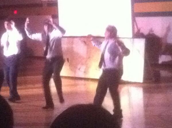 Way to go LSS - awesome staff spirit at assembly