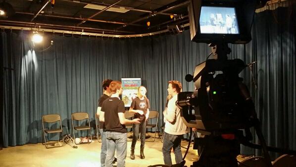 ser_fraley's tweet photo. New Threshold Theatre is getting ready to go live. @FayPubTV http://t.co/Os13L3l6gu