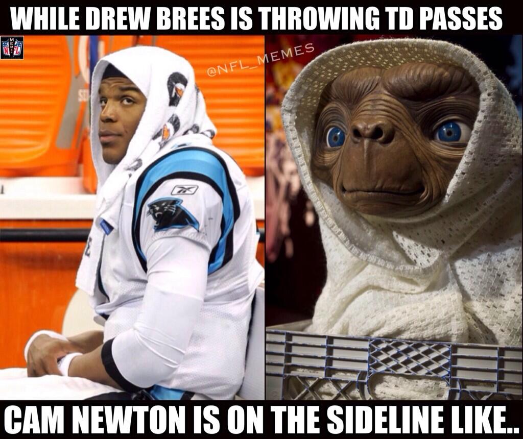NFL Memes on Twitter: "Saints pounding the Panthers, 24-6 ...