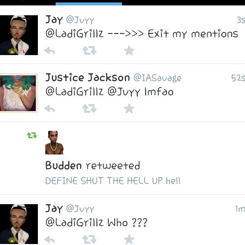 LadiGrillz's tweet image. nigha said im in his mentions when da bitch in mine #killdat