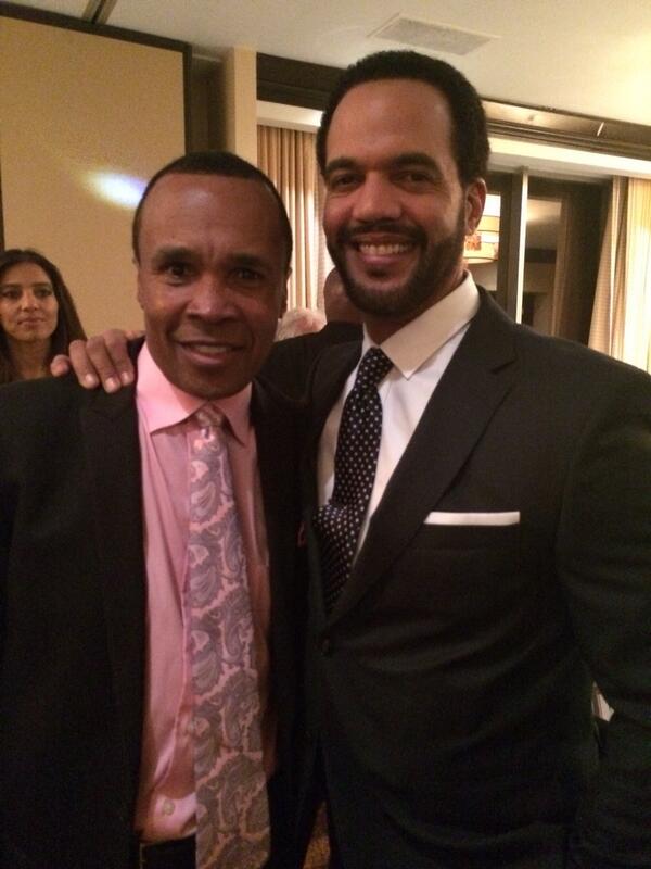 2 shining stars @ my fundraiser last night! <a href="/SUGARRAYLEONARD/">Sugar Ray Leonard</a> &amp; <a href="/kristoffstjohn1/">Kristoff St John</a> #Champions