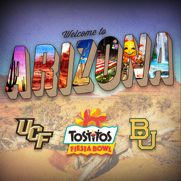 Fiesta_Bowl's tweet image. Welcome to Arizona, @BUFootball &amp;amp; @UCF_Football. See you at the 2014 @Tostitos #FiestaBowl on Jan 1. #SicEm #ChargeOn