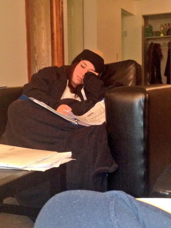 anmadoff's tweet photo. How @ab_davidson studies for finals #workinghardorhardlyworking http://t.co/u2gD8TzqfH