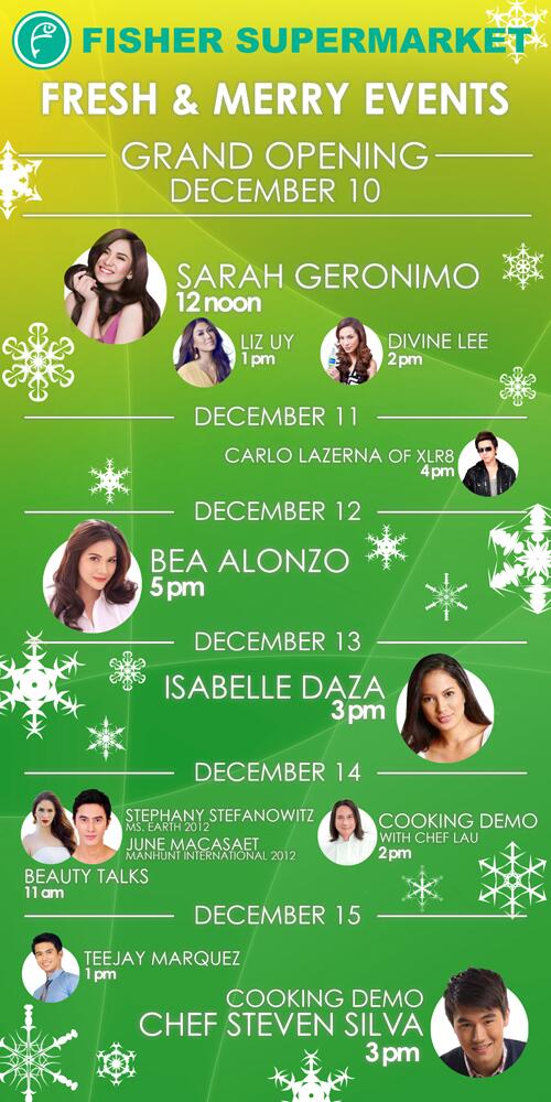 FisherSupermart's tweet photo. Catch these fresh and merry events at Fisher Supermarket from December 10-15! See you there... http://t.co/WtFPPxKTv6