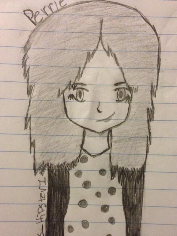 QuiffsDimples1D's tweet image. So I drew @PerrieEdwards @LittleMixOffic #perrieedwards #littlemix #anime