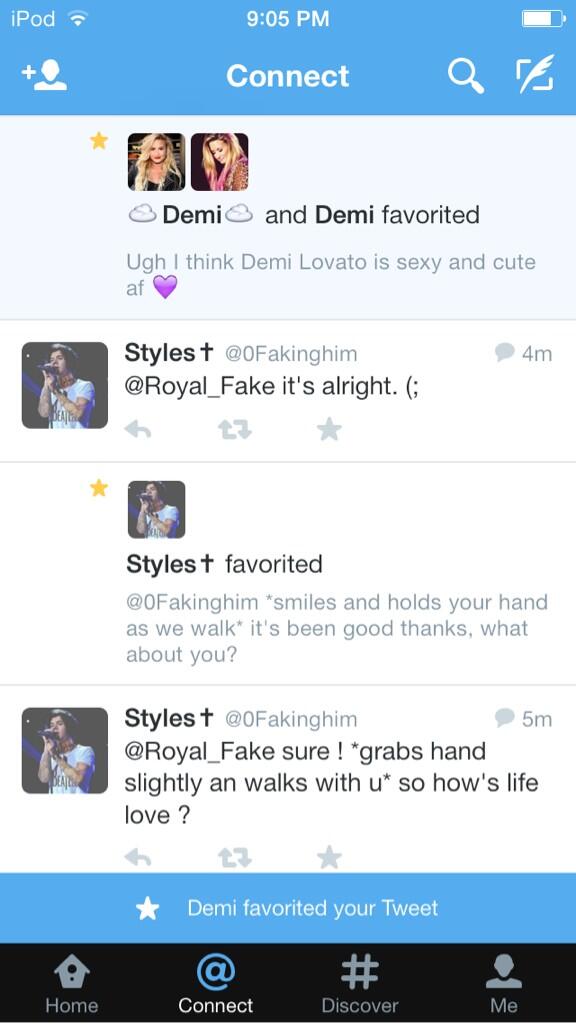 Two Demi's favorited 💙 I...