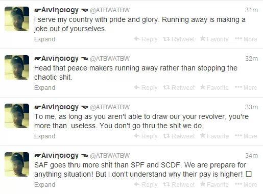JustSGthings's tweet photo. *facepalm* So SAF employs people like this guy. Wow! We are very safe http://t.co/l87QIrHPDZ
