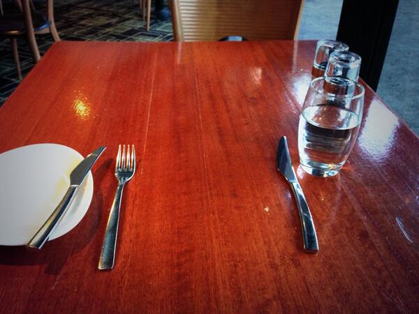 KT_Hokes's tweet photo. Dinner for one @CrownePlazaMel http://t.co/ygxNl3conn