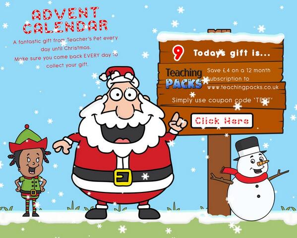 TeachingIdeas's tweet image. RT from earlier… @TeachersPetUK have a VERY special offer on their Advent Calendar today tpet.co.uk/advent/