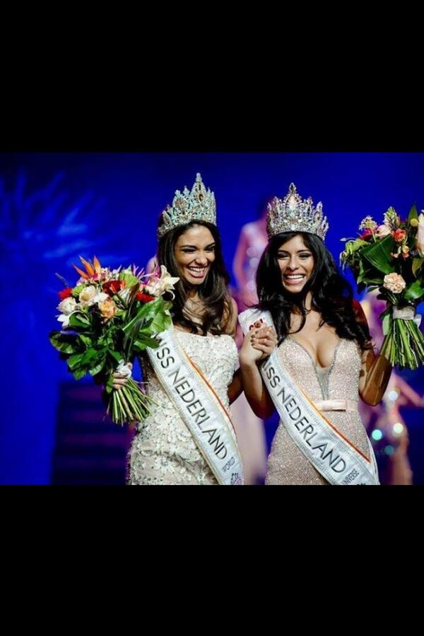 Daar zijn ze dan! <a href="/MissWorldNL/">Tatjana Maul</a> Tatjana en <a href="/MissUniverseNL/">Miss Universe Nederland</a> Yasmin! Wat een knapperds he?!😍💋👸 <a href="/MissNederland13/">Miss Nederland</a>