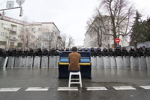 YourAnonNews's tweet photo. Those who dance are considered insane by those who cannot hear the music. http://t.co/rE10gOHFAz