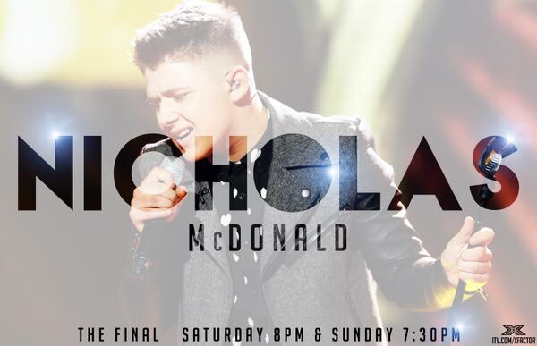 TheXFactor's tweet image. Ladies &amp;amp; gentlemen, hit your 'Retweet' button for our #xfactor 2013 Finalist, @NickyMcDonald1 #RTforNicholas