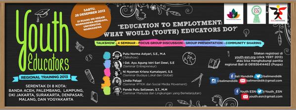 karya dari tim <a href="/balimendidik/">BALI MENDIDIK</a>! "<a href="/PAS_PuspaDewi/">Sutaningrat Puspa D</a>: YERT Bali 28 Dec di Univ. Warmadewa. "