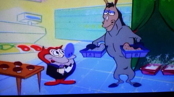 RenAndStimpy1's tweet photo. "Mr Horse, are you ready?"
"Yes I am" http://t.co/RCK1d6naa1