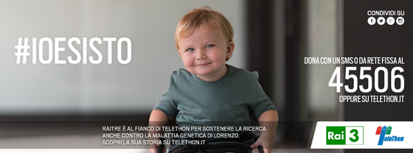 Presa_Diretta's tweet photo. Con un sms al 45506 gridi #IOESISTO per i bambini che combattono una malattia genetica sostieni @Telethonitalia http://t.co/stW1YUA65C