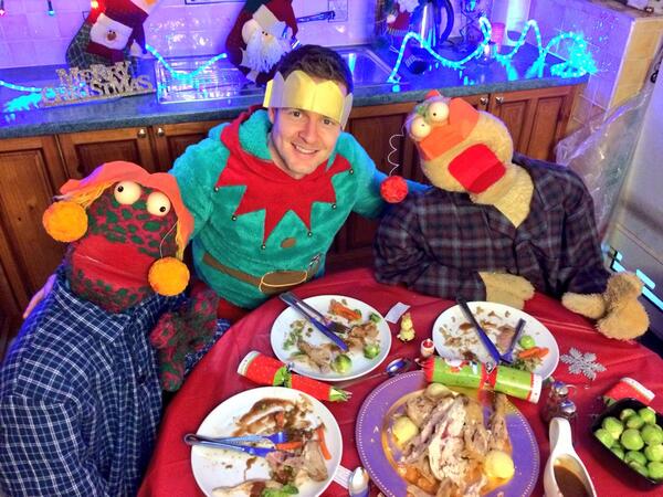 AidanPowerful's tweet photo. Gatecrashers round mine today 4 their Christmas dinner. You can see the havoc they caused on RTE1 on Christmas Day. http://t.co/GigCjbK8EB