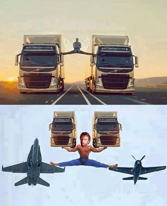 MensHumor's tweet photo. Chuck Norris > Van Damme http://t.co/nzFatIO97J