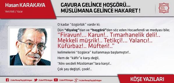 Ay_Lin83's tweet photo. GÂVURA GELINCE HOŞGÖRÜ..
MÜSLÜMANA GELINCE HAKARET!

Hem de "Kâfire" karşı değil..

Yazar:H.Karakaya #akit http://t.co/uM8hWpwy1l