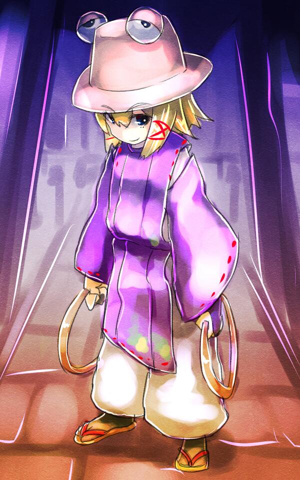 洩矢諏訪子 「けろ～ん#深夜の真剣お絵描き60分一本勝負 」|はしろのイラスト