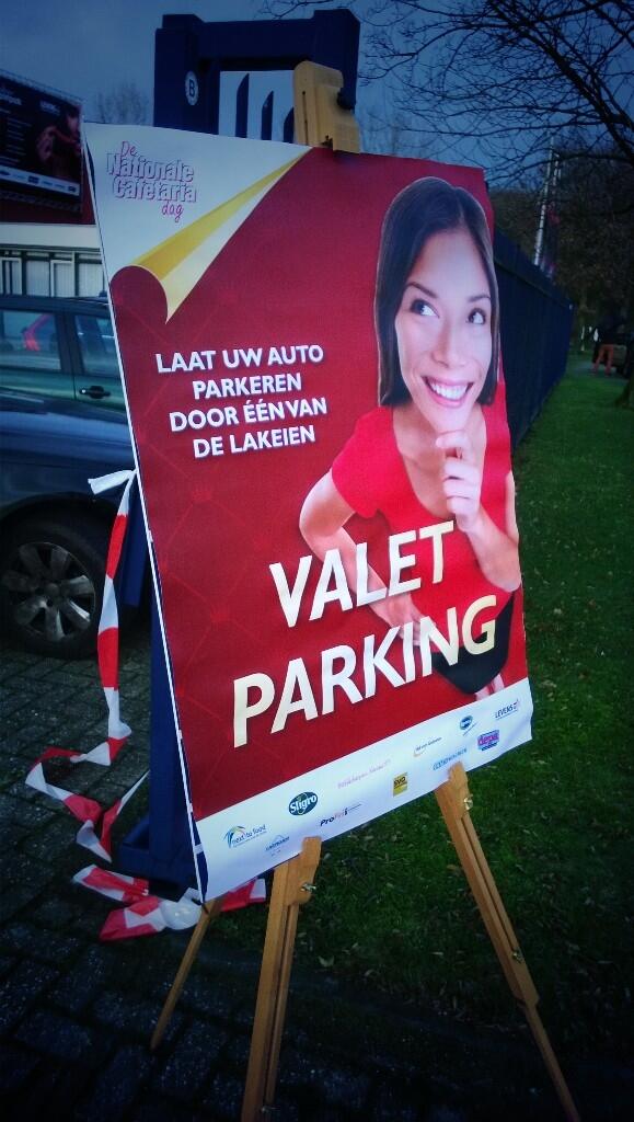 Valet parking bij de #cafetariadag